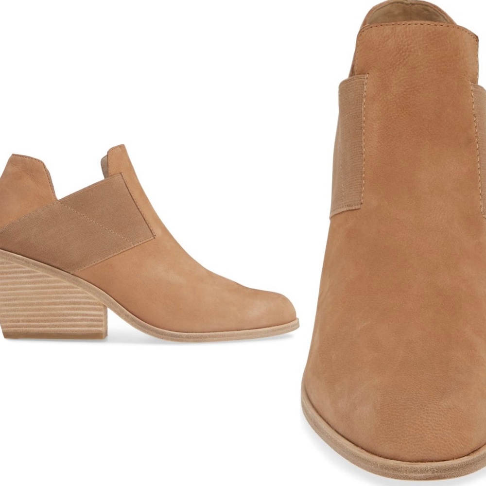 Eileen Fisher Even Nubuck Ankle Boots - Picture 1 of 9